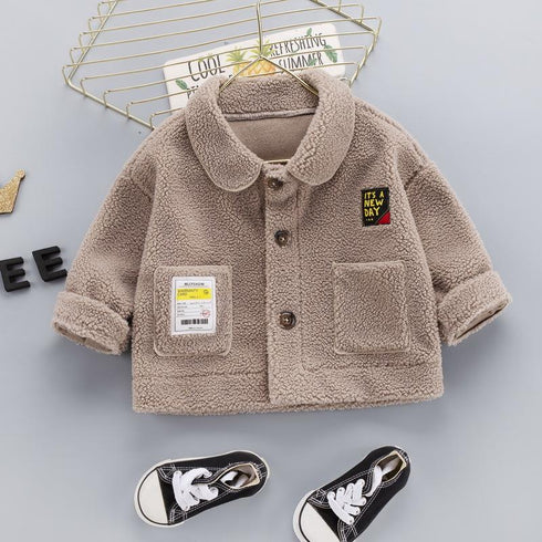 Autumn and winter children's cotton-padded warm coat